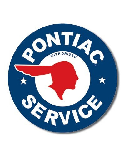 Plechová ceduľa Pontiac Service
