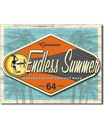 Plechová ceduľa Endless Summer - Genuine 40 cm x 32 cm