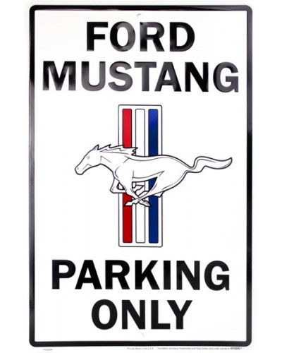 Plechová ceduľa Ford Mustang Parking 30cm x 45 cm
