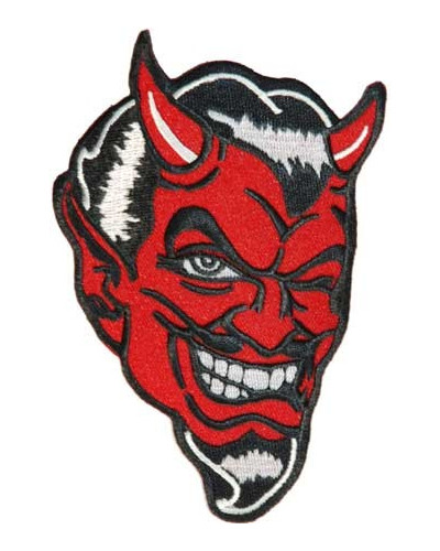 Moto nášivka Devil 6 cm x 9 cm