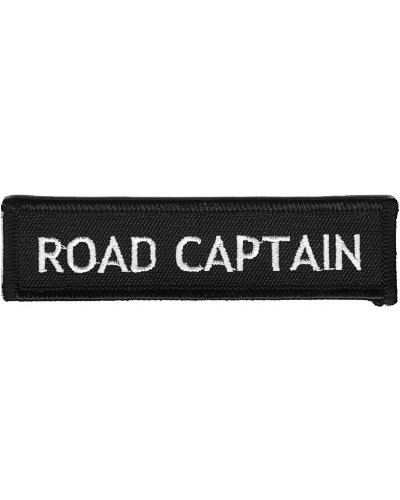 Moto nášivka Road Captain white 10 cm x 2,5 cm