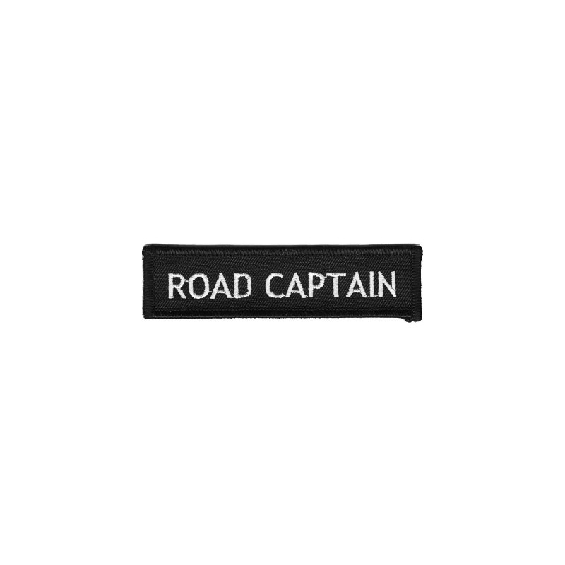Moto nášivka Road Captain white 10 cm x 2,5 cm