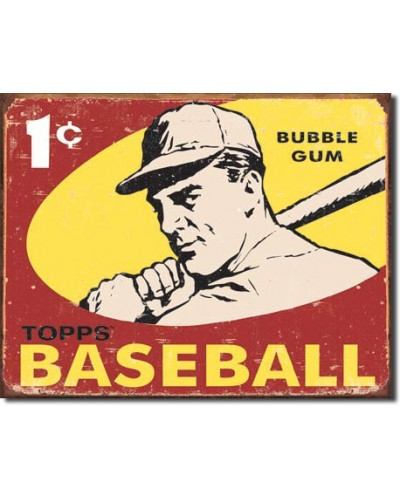 Plechová ceduľa Topps 1959 Baseball 32 cm x 40 cm