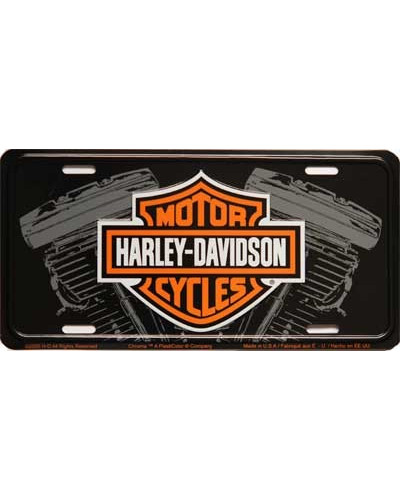 Americká ŠPZ Harley Davidson Logo w engine 15 cm x 30 cm