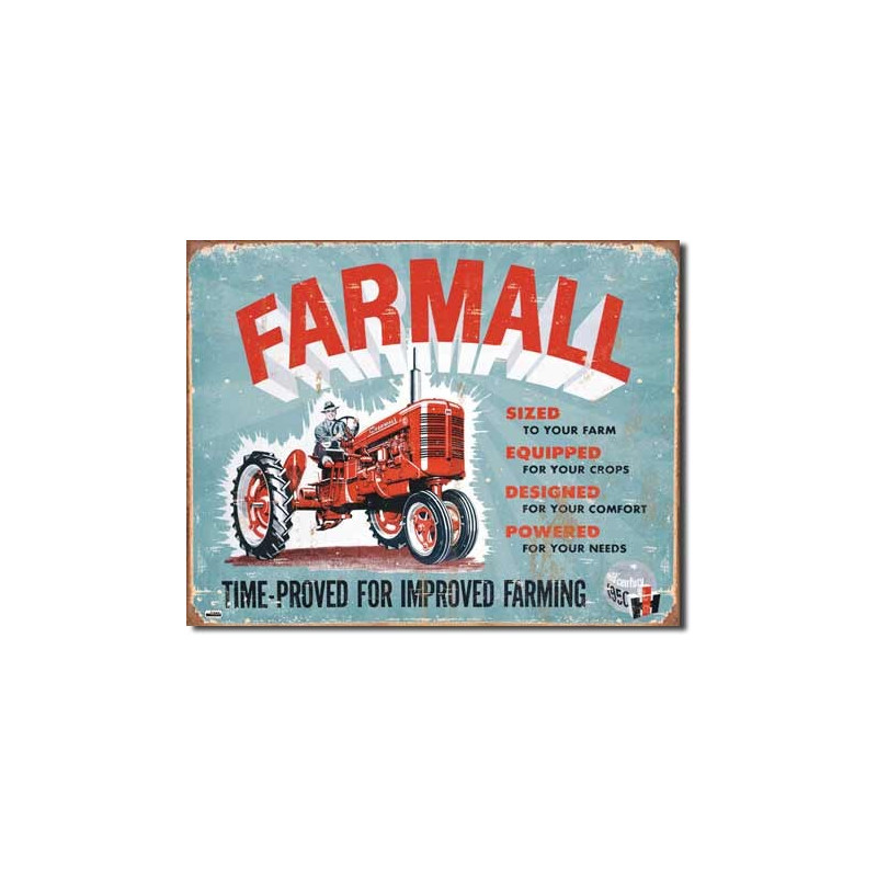 Plechová ceduľa Farmall - Model A 32 cm x 40 cm