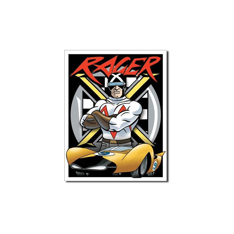 Plechová cedule Speed Racer - Racer X 32 cm x 40 cm