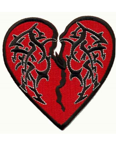 Moto nášivka Tribal Heart 10 cm x 10 cm
