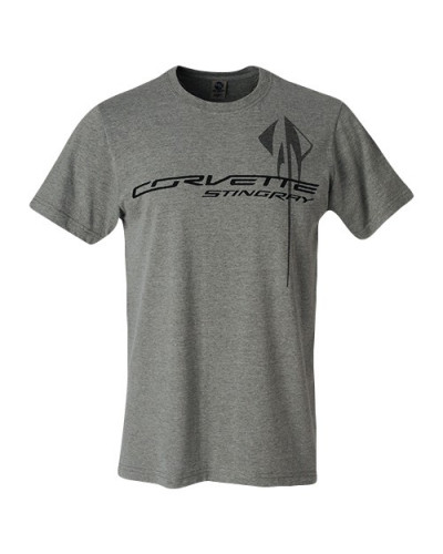 Pánske tričko C7 Corvette Stingray chest logo grey