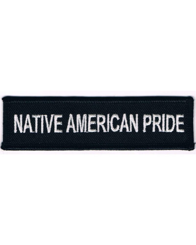 Moto nášivka Native American Pride long 3 cm x 10 cm