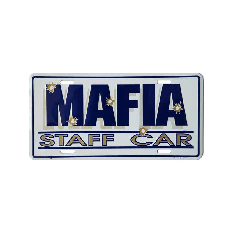 Americká ŠPZ Mafia Staff Car