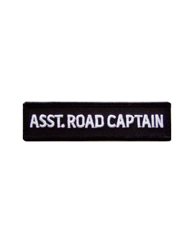 Moto nášivka Asst. Road Captain white 10cm x 2,5cm
