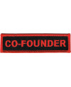Moto nášivka Co-Founder red 10cm x 2,5cm