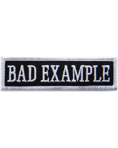 Moto nášivka Bad Example 10cm x 2,5cm