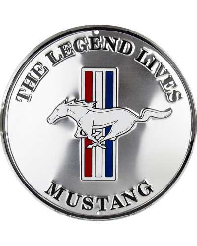 Plechová cedule Ford Mustang round