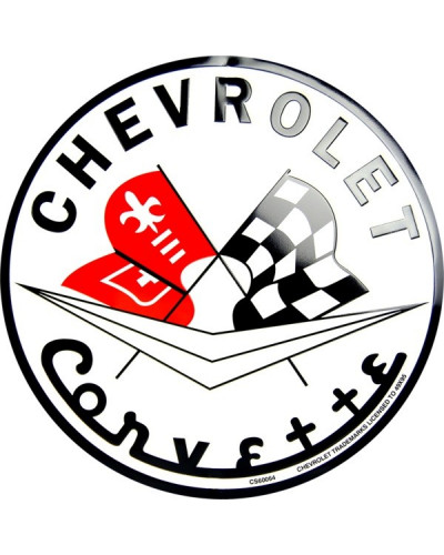 Plechová ceduľa Chevrolet Corvette round 30 cm