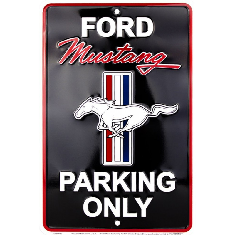 Plechová ceduľa Ford Mustang Parking small