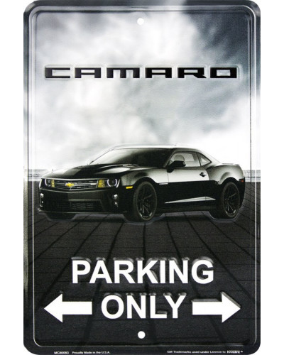 Plechová ceduľa Camaro Parking, 20cm x 30cm