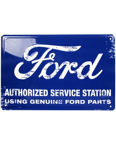 Plechová cedule Ford Authorized Service Station 45 cm x 30cm