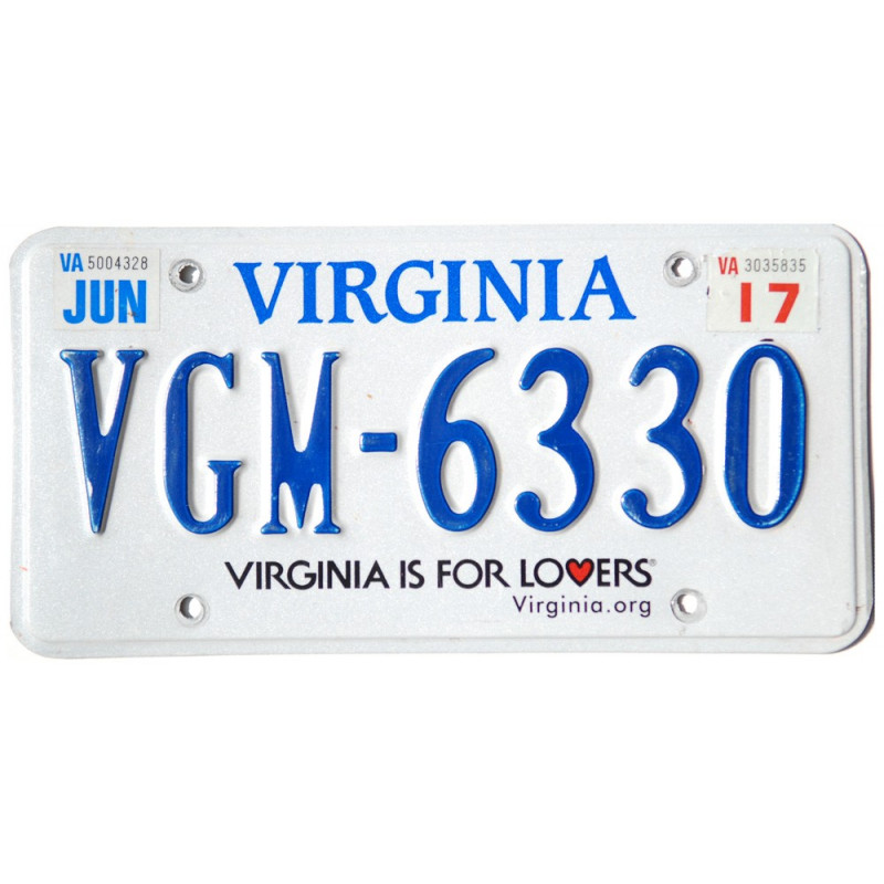 Americká ŠPZ Virginia for lovers