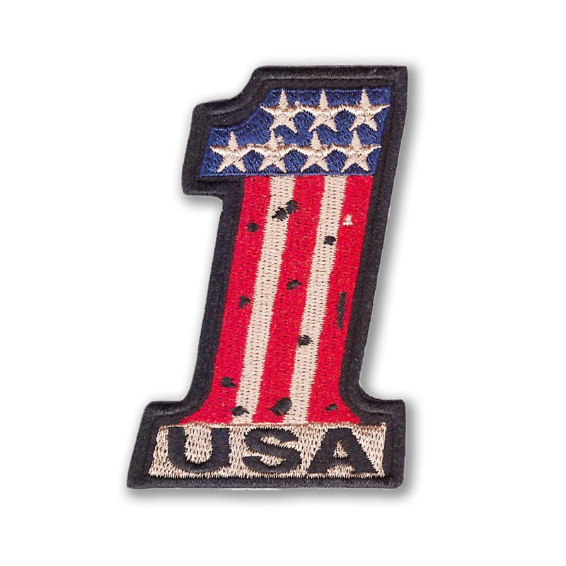 Moto nášivka USA 1 vintage 8cm x 6 cm