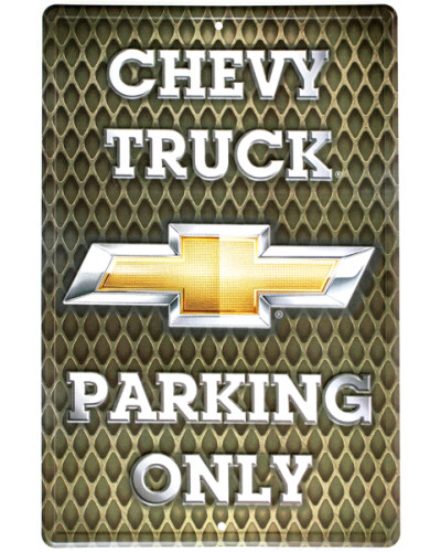 Plechová ceduľa Chevy Trucks Parking NEW 45 cm x 30 cm