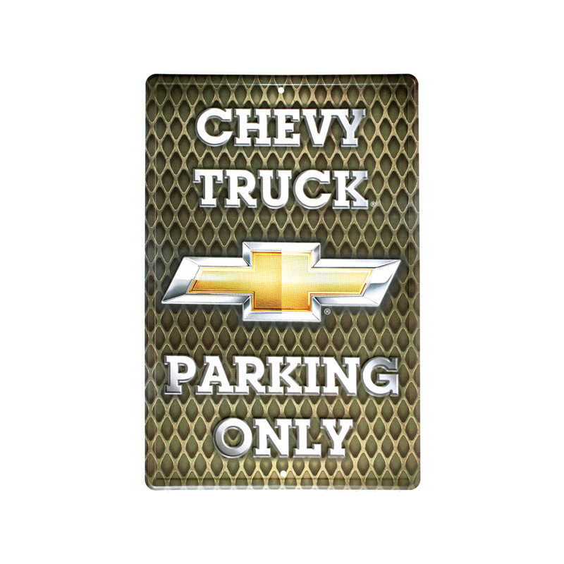 Plechová ceduľa Chevy Trucks Parking NEW 45 cm x 30 cm
