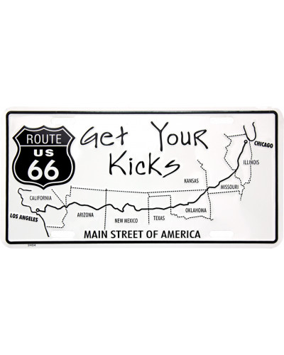 Americká ŠPZ Route 66 Get your Kicks