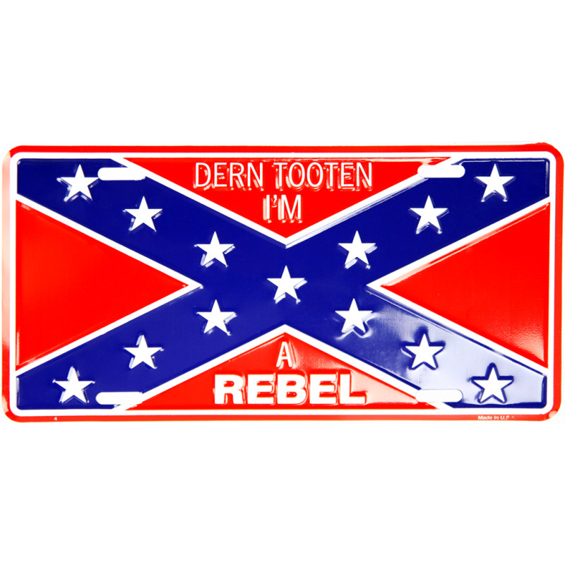Americká ŠPZ Confederate Flag Im Rebel