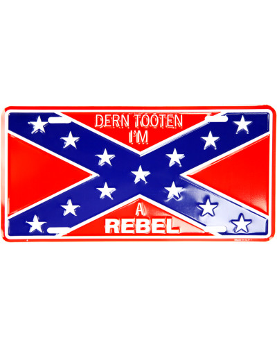 Americká ŠPZ Confederate Flag Im Rebel