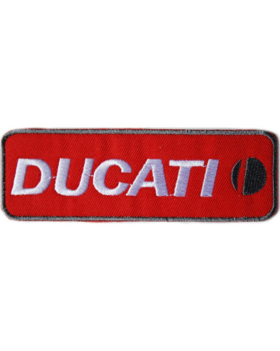 Moto nášivka Ducati červená 11,5 cm x 4 cm