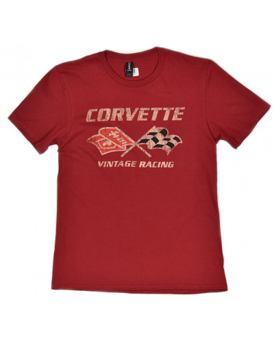 tričko CORVETTE Vintage Racing červené
