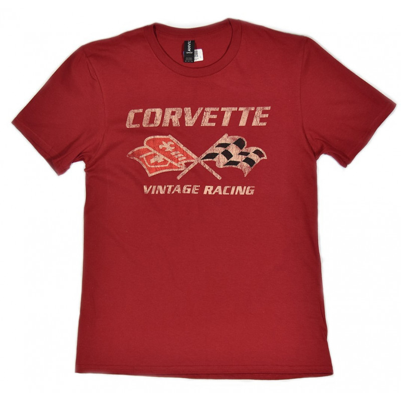 tričko CORVETTE Vintage Racing červené