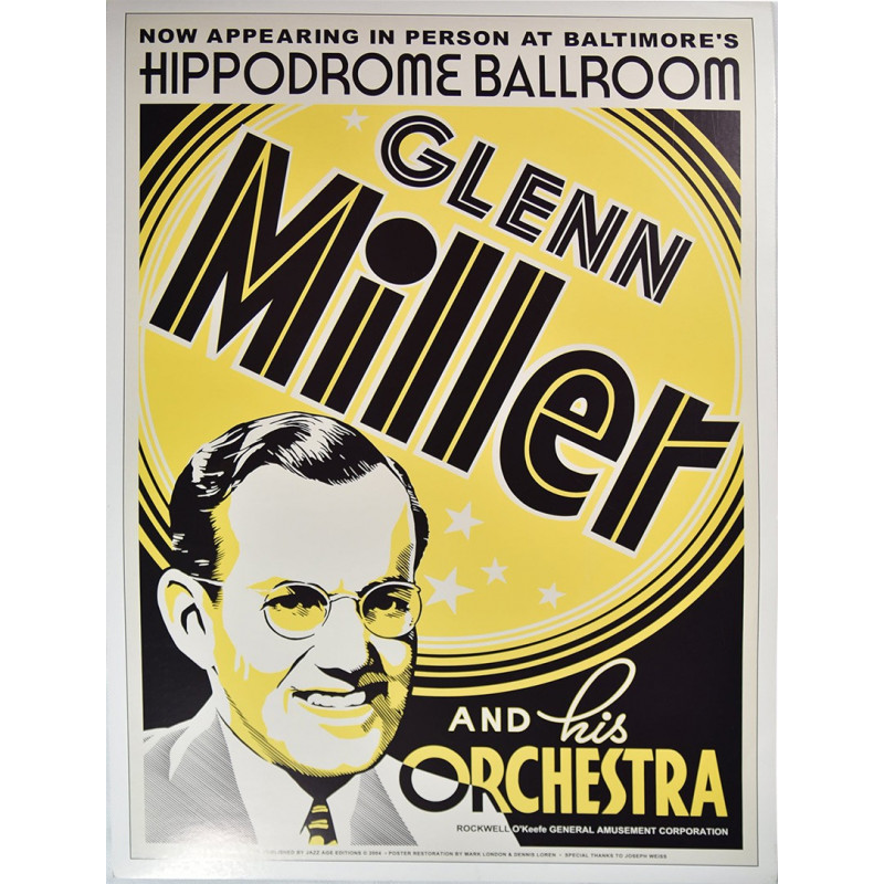 Koncertní plakát Glenn Miller 1939
