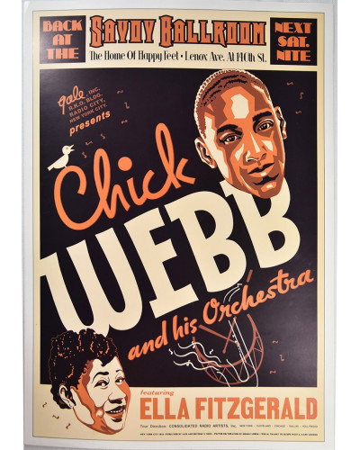 Koncertné plagát Chick Webb, 1935