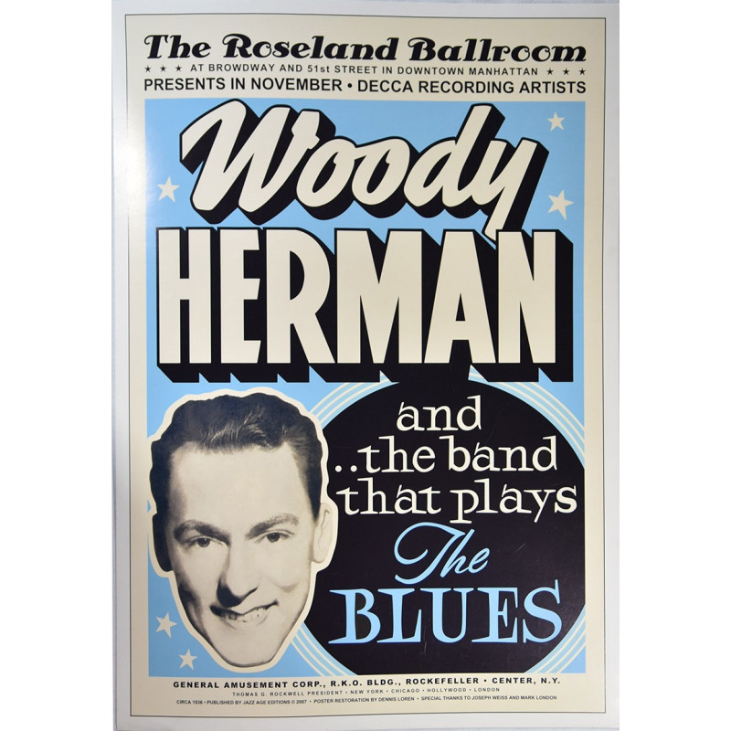 Koncertné plagát Woody Herman, 1936