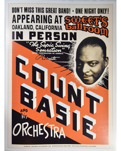 Koncertní plakát Count Basie, 1939