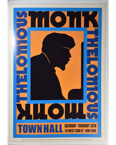 Koncertní plakát Thelonious Monk 1959
