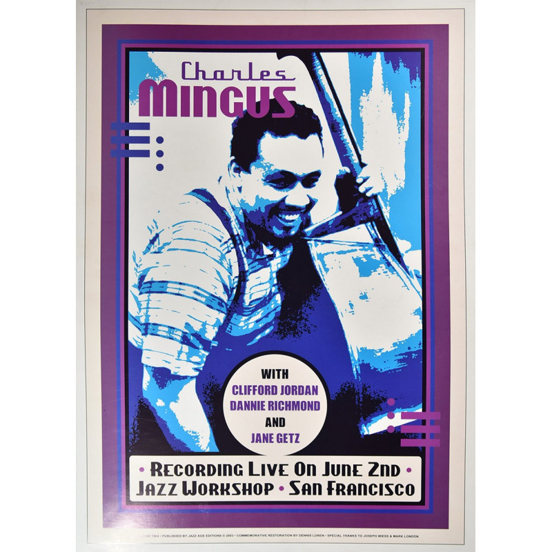 Koncertné plagát Charles Mingus, 1964