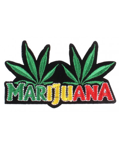 Nášivka Marijuana 11 cm x 6 cm