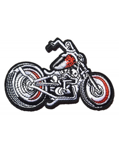 Moto nášivka Rockabilly motocykel 10 cm x 7 cm