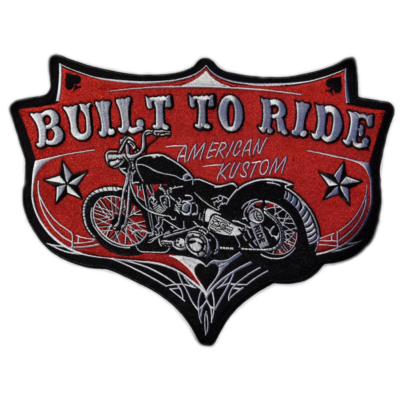 Moto nášivka BS Built to Ride XXL na chrbát