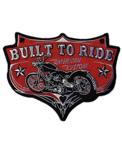 Moto nášivka BS Built to Ride XXL na chrbát