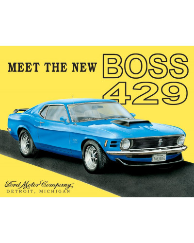 Plechová ceduľa Ford Mustang Boss 40 cm x 32 cm