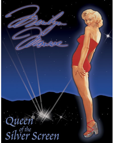 Plechová ceduľa Marilyn - Queen of Screen 32cm x 40 cm