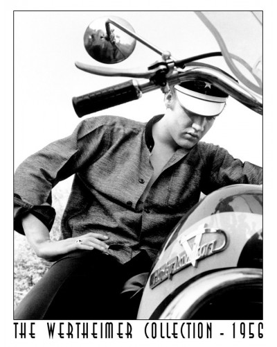 Plechová ceduľa Elvis on Bike 32 cm x 40 cm