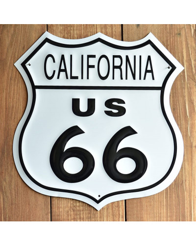 Plechová ceduľa Route 66 California Shield 27 cm x 27 cm p