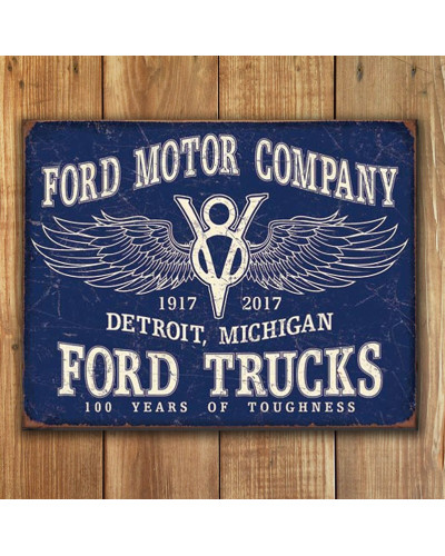 Plechová ceduľa Ford Trucks 100 years p
