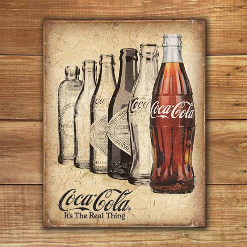 Plechová ceduľa Coca Cola The Real Thing 32cm x 40 cm w