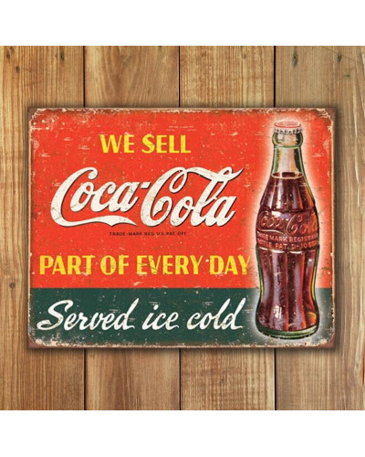 Plechová ceduľa Coca Cola - Part of Every Day 32cm x 40 cm w