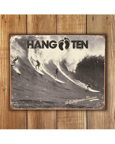 Plechová ceduľa Hang Ten - California Classic 40 cm x 32 cm w